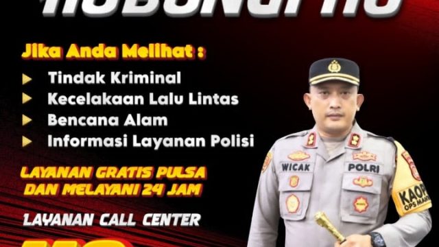 Lapor Polisi Kini Lebih Mudah, Polres Tanjab Barat Gencarkan Layanan Call Center 110 Gratis