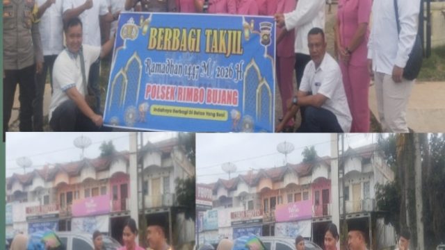 Polsek Rimbo Bujang Berbagi Takjil dan Gelar Buka Puasa Bersama, Wujud Kepedulian Polri kepada Masyarakat