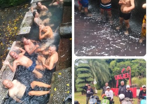 Touring Bernuansa Spiritual, PSK Pedungan Gelar Melukat di Pancoran 7 Desa Kapal.