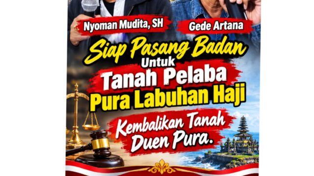 Siap Pasang Badan! Sejumlah Pengacara Gema Denbukit Bela Tanah Pelaba Pura Labuhan Aji
