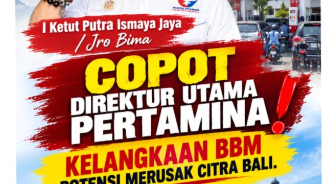 Jro Bima / IsmayaJaya Minta Dirut Pertamina Di Copot Usai Kelangkaan BBM Ganggu Aktivitas Warga Bali